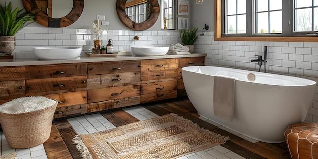 Farmhouse bathrooms embrace simplicity with ⁤minimalist⁤ designs