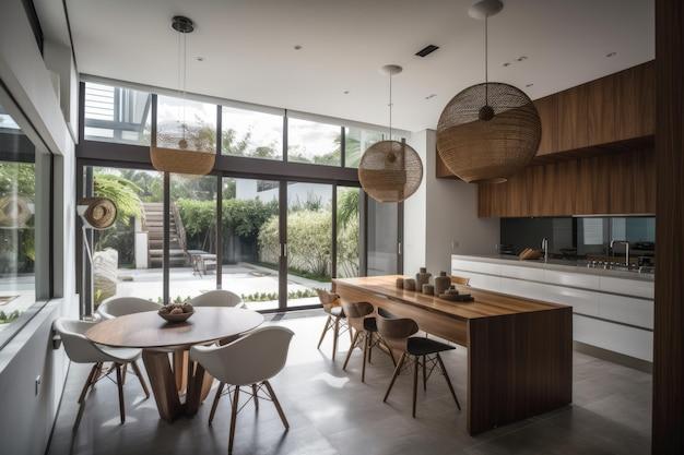 Ample natural light brightens the Eat-In Kitchen, enhancing​ its warmth and‍ functionality