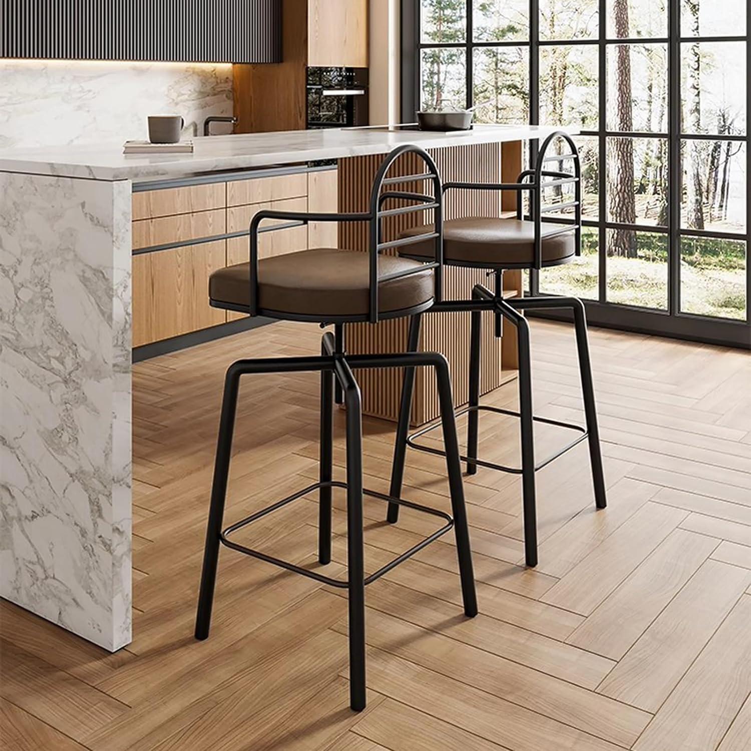 Distinctive bar stools elevate your farmhouse kitchens style and functionality