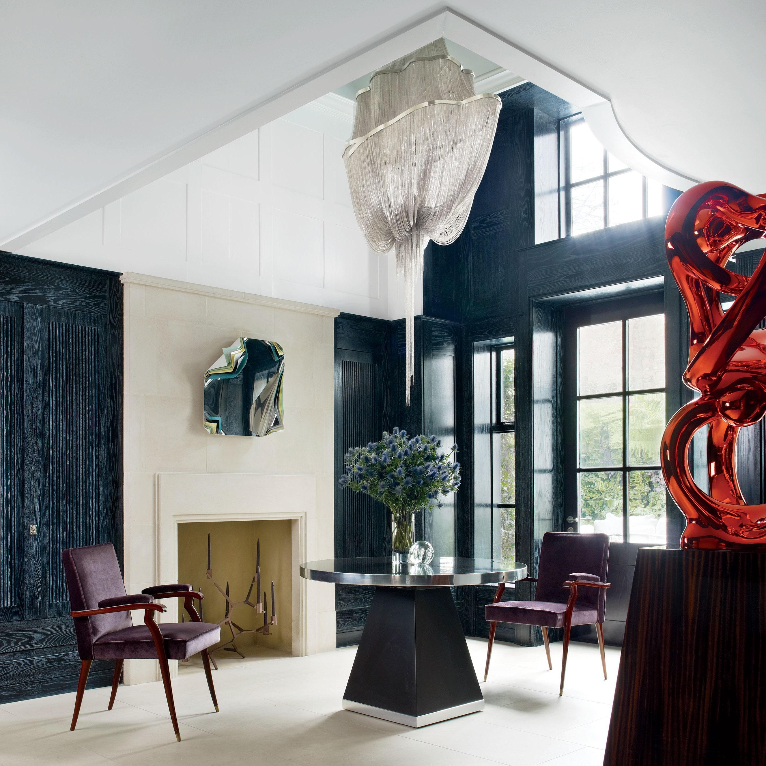 Unique sculptures infuse artistic flair in your living room space