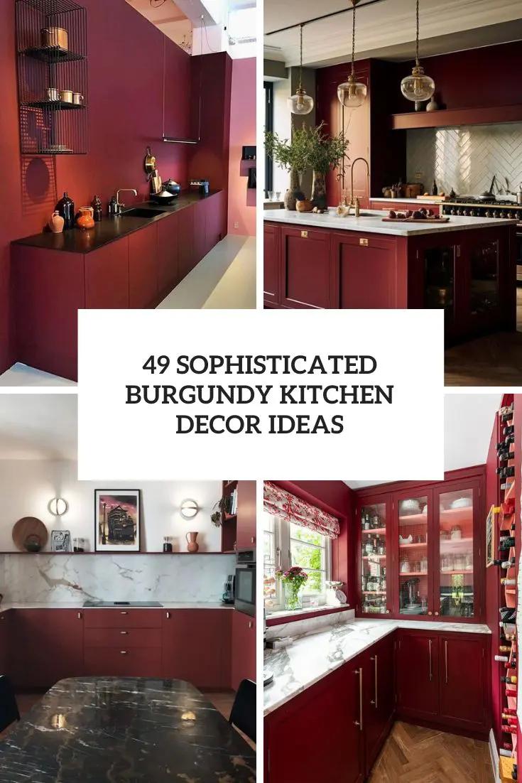 Incorporate a stylish backsplash⁢ in ⁢complementary colors⁤ for visual ‌interest in ‌your Burgundy ⁢Kitchen