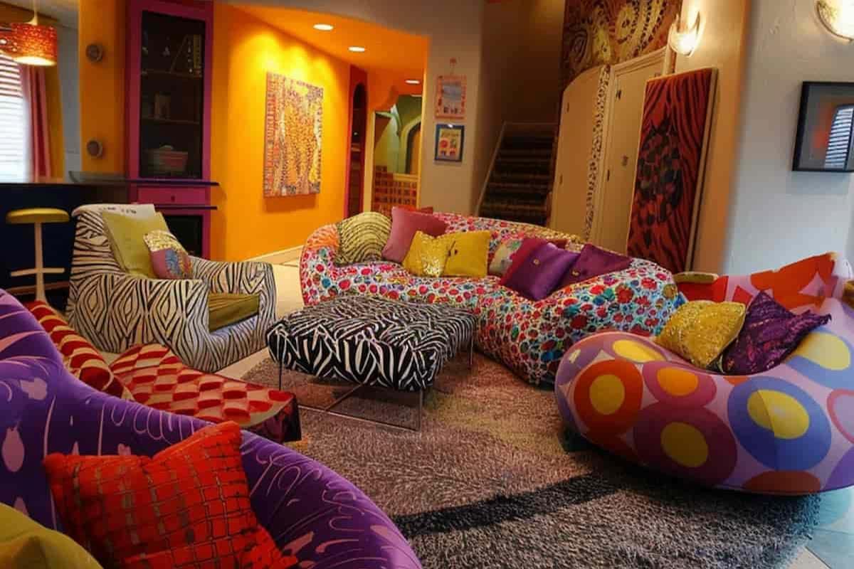 Don’t shy away ​from bold⁢ patterns in your eclectic living room‍ upholstery