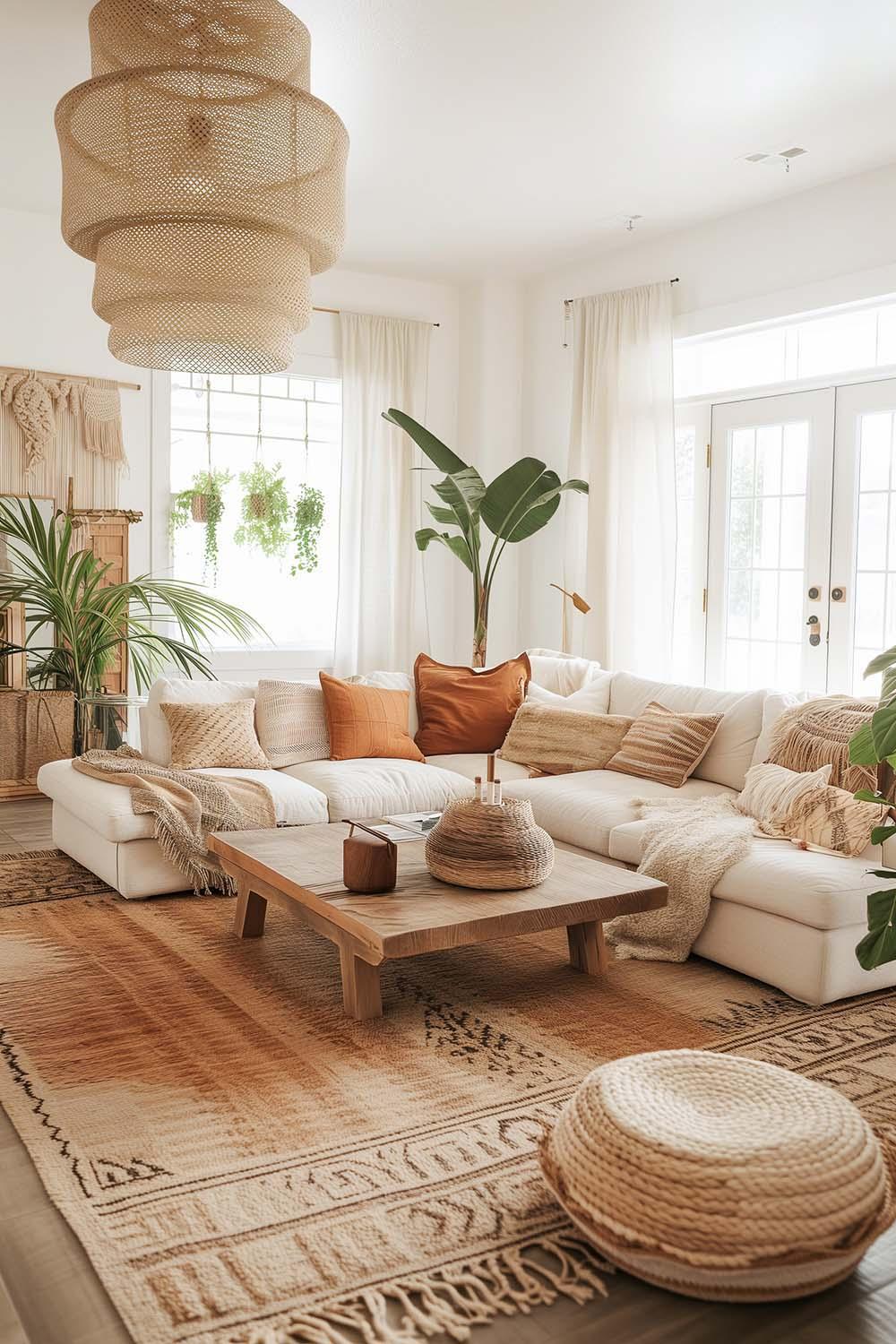 Display books and plants together for an organic ⁣feel ⁢in your Boho‌ Living Room