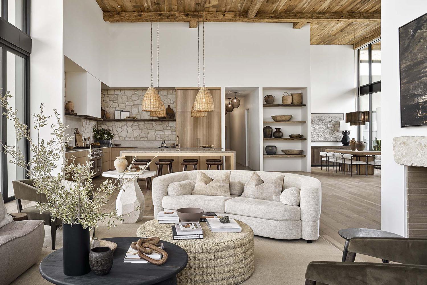 Combine modern elements with rustic decor for balance