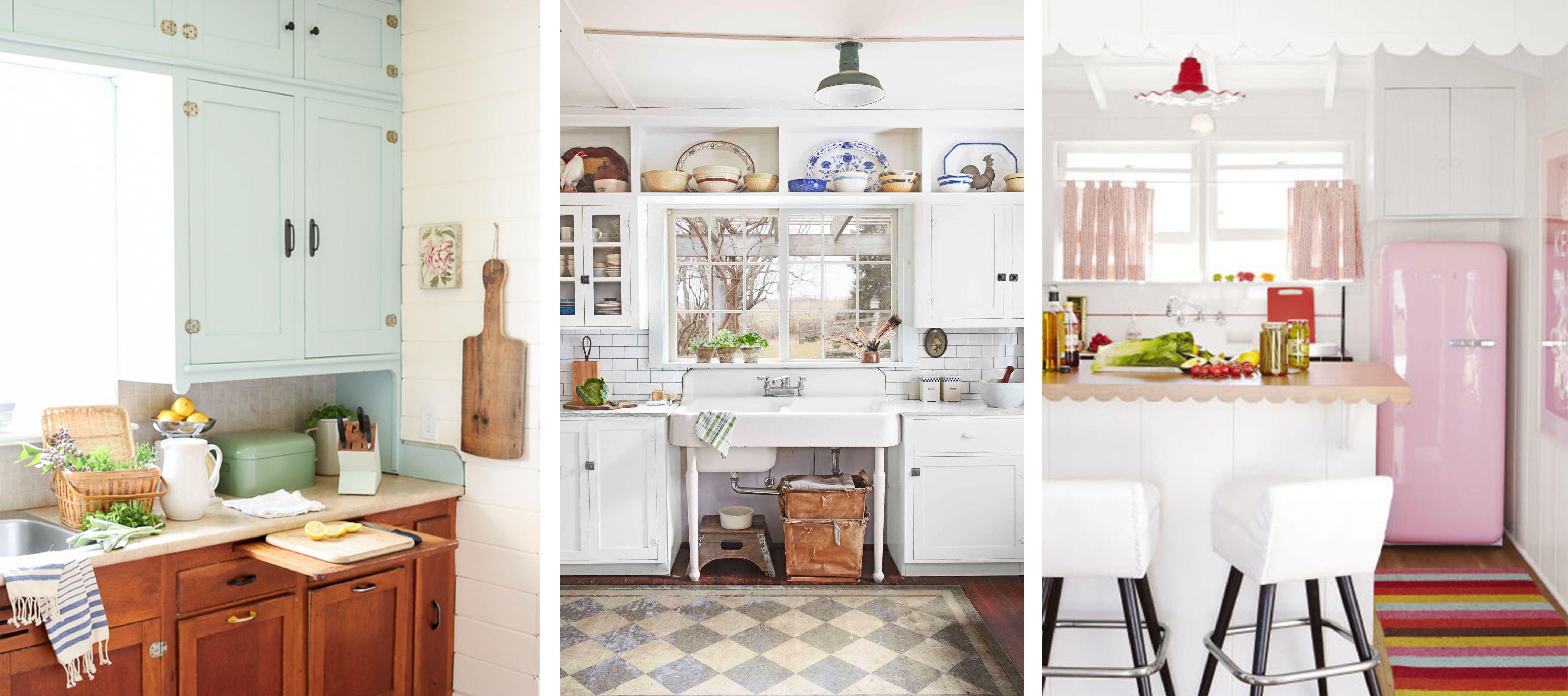 Retro-inspired kitchen décor blends nostalgia with contemporary style