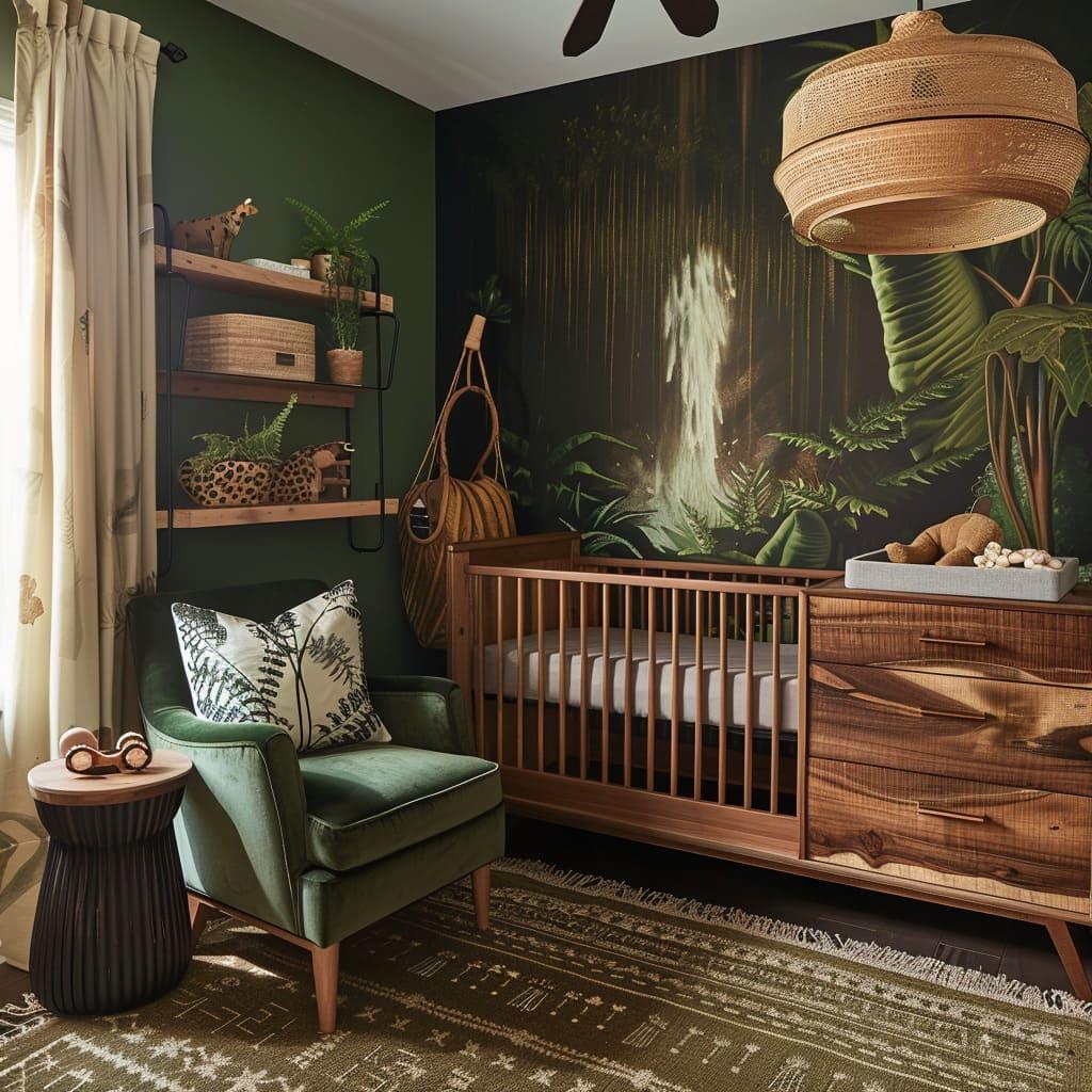 Nature light through windows brightens your Nursery Nook