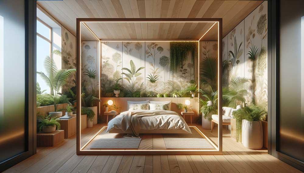 Bedroom Trend: Biophilic design for a calming, nature-infused atmosphere