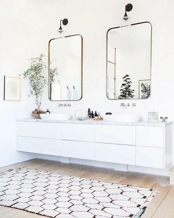 Floating ⁤vanities: Maximize floor space with contemporary, airy designs