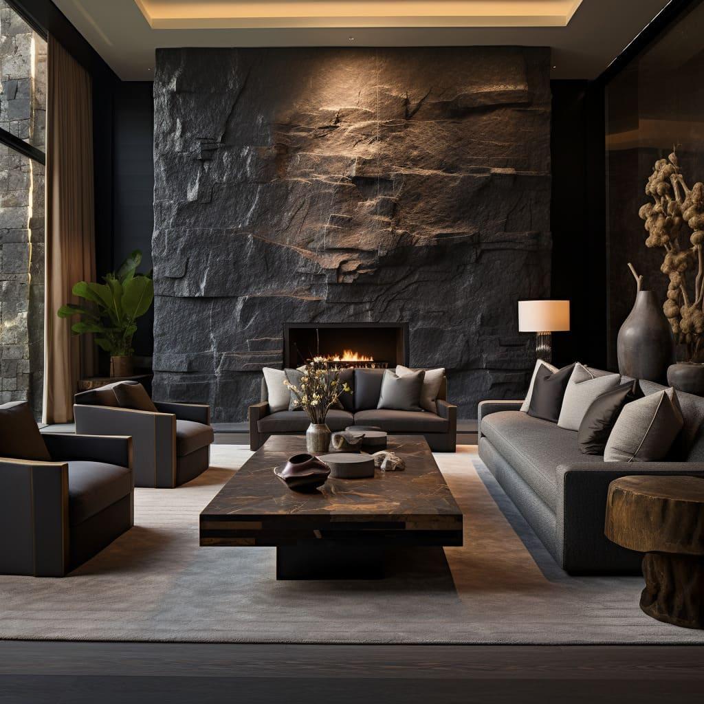 Use⁢ stone accents ‌to create a grounded feel in⁣ your Earthy Living Room