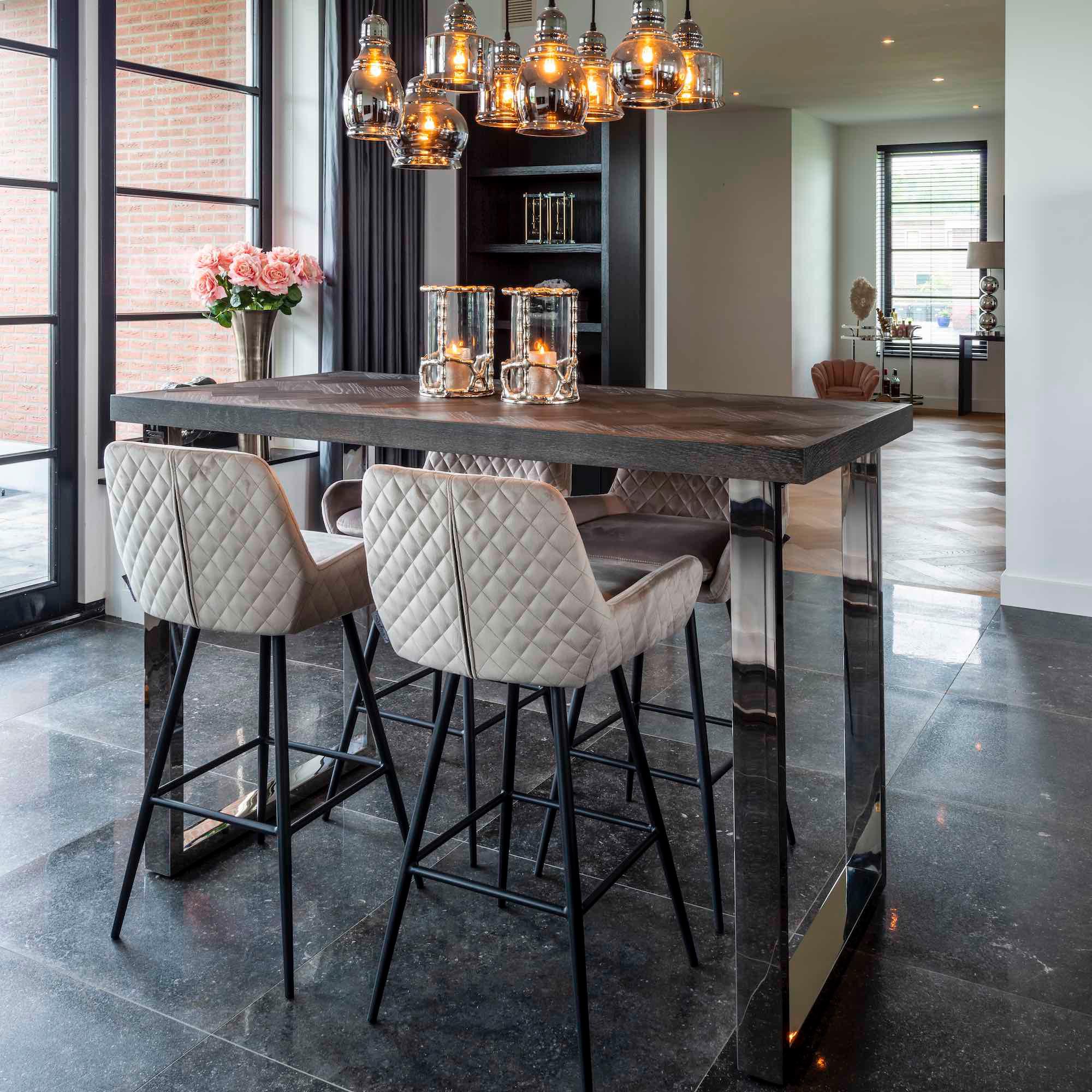 Opt for barstools with ‍character to complement your eat-in kitchen seating