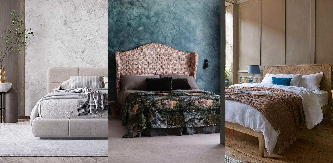 Bedroom Trend: Textured walls bring depth and visual interest to rooms