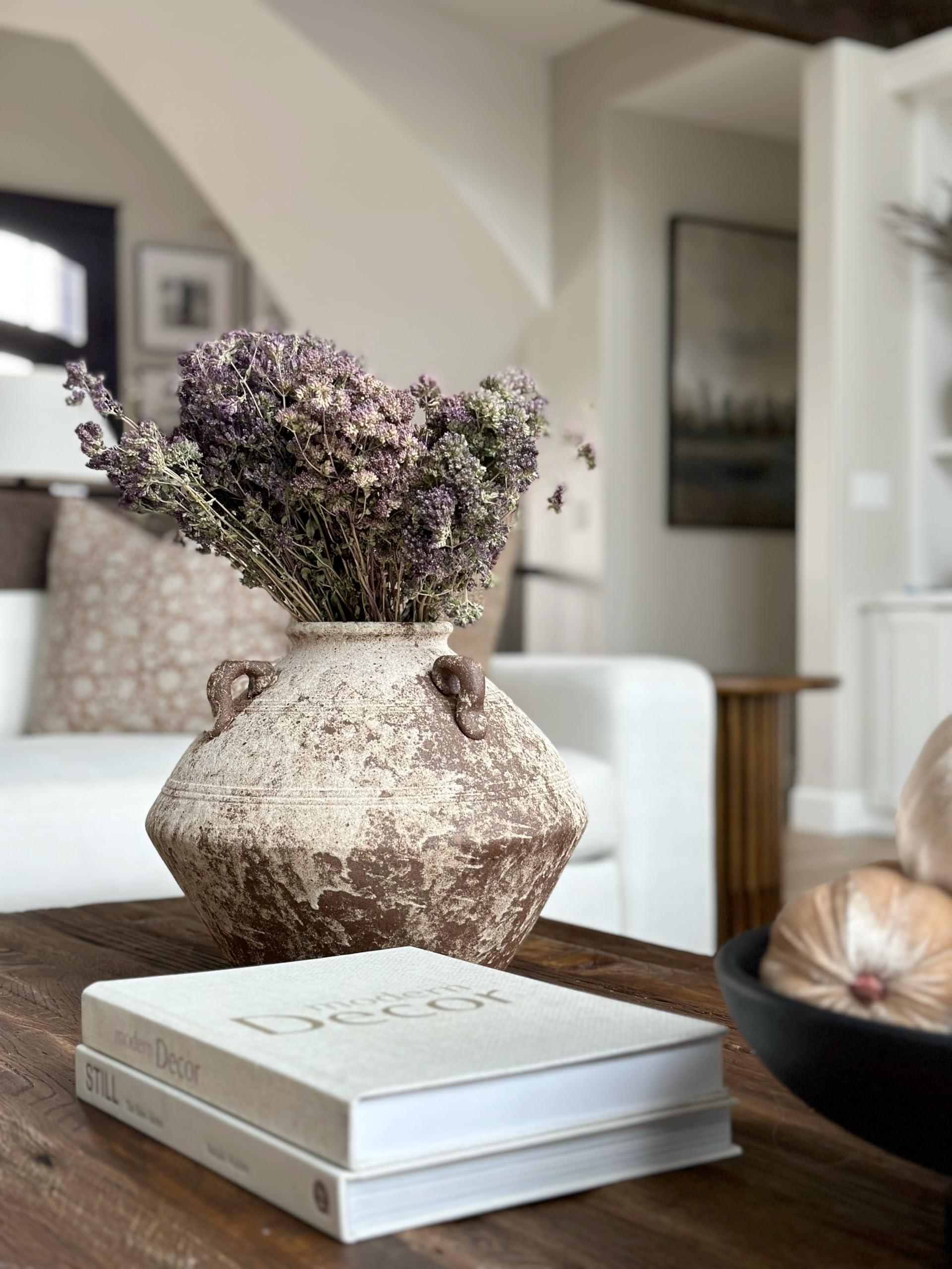 Opt for handmade ceramics to bring artisanal charm to your earthy living room