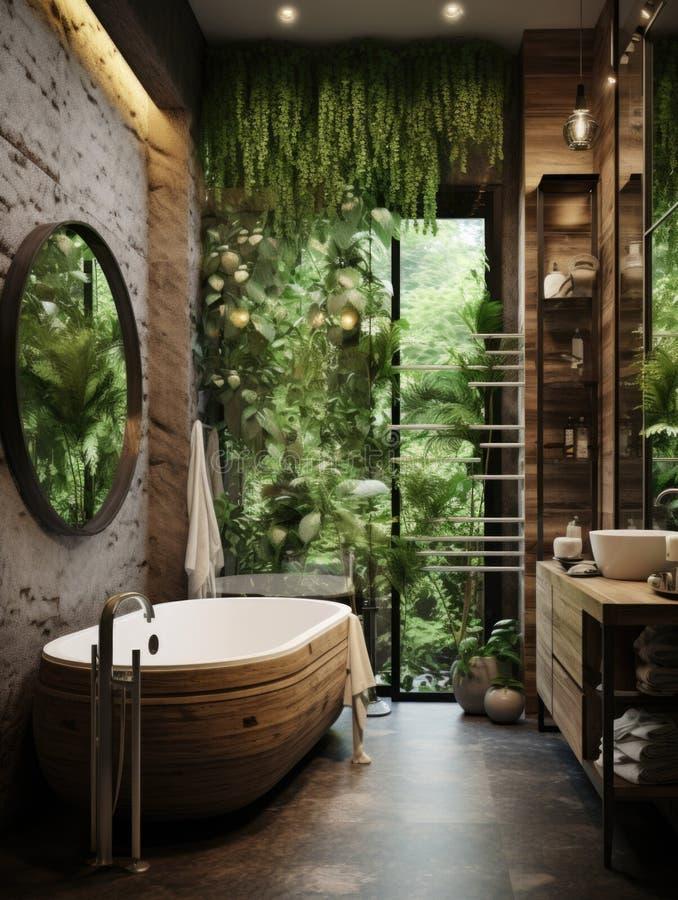 Add⁢ greenery for‍ a ​fresh touch in farmhouse bathrooms