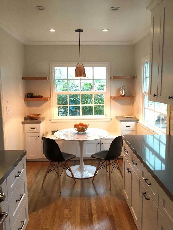 Create a breakfast nook in a corner of your Galley Kitchen for cozy dining