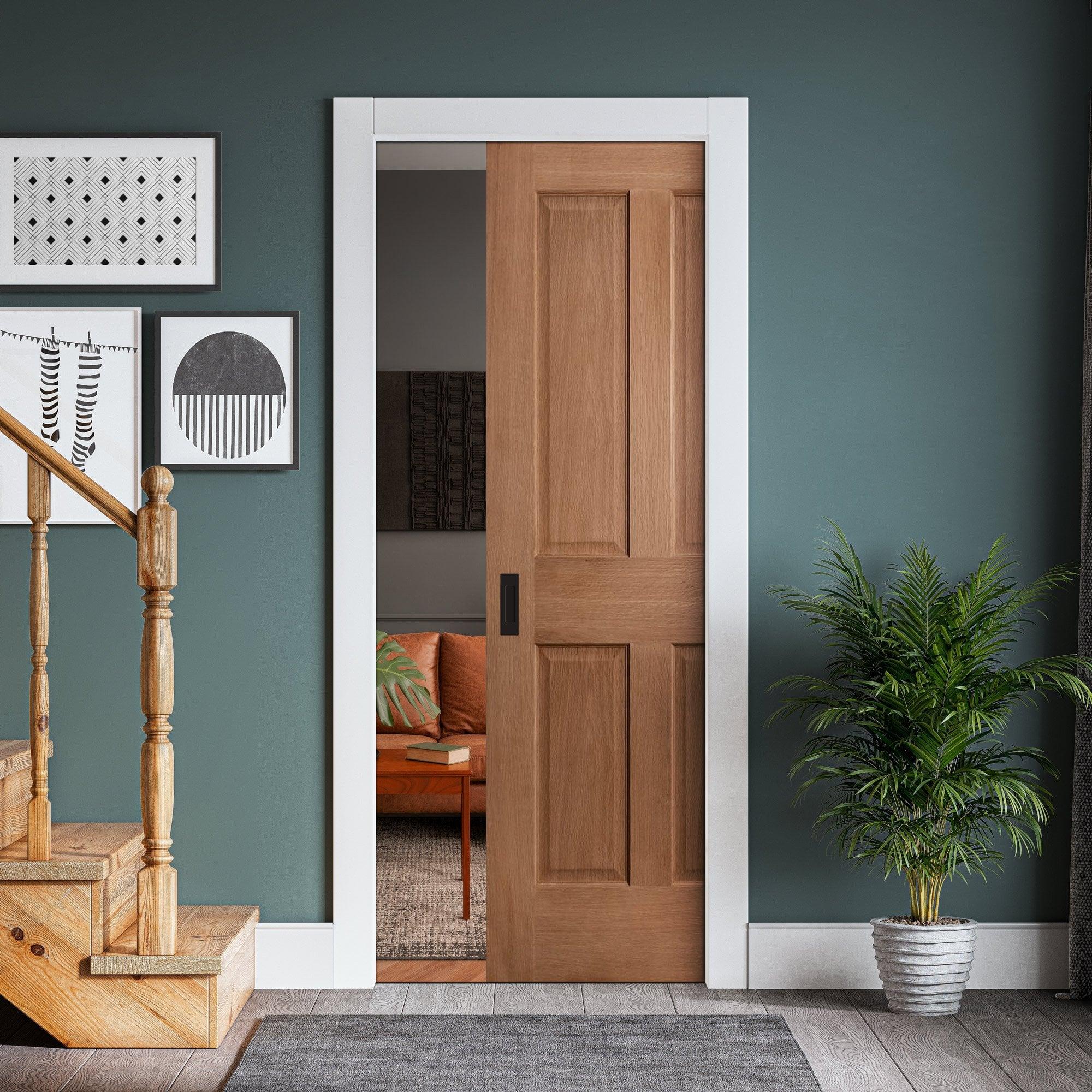 Opt for pocket doors instead of traditional doors to save space