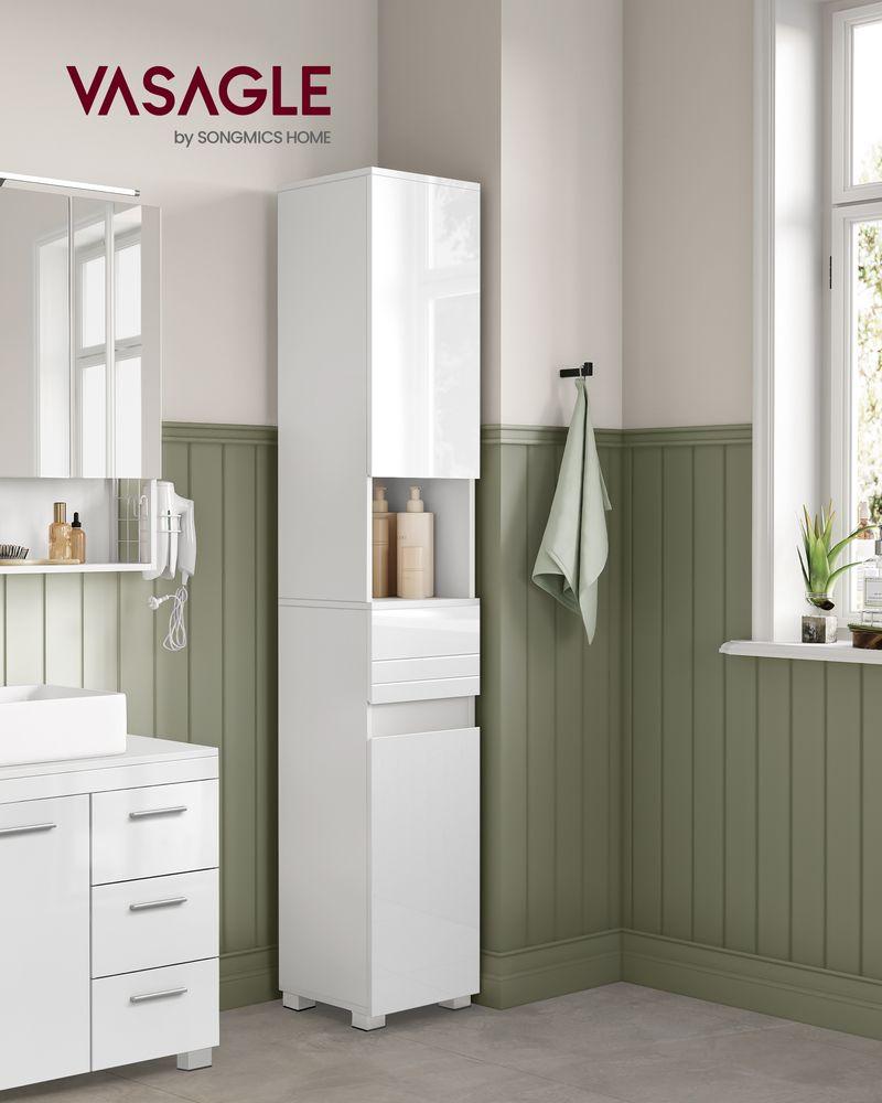 Opt for ⁤a⁢ tall cabinet to utilize vertical space in your small ‌bathroom