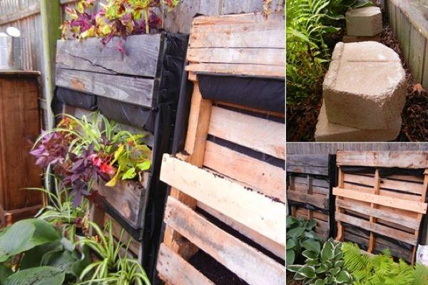 Create a whimsical fairy garden using a small pallet garden design in your backyard