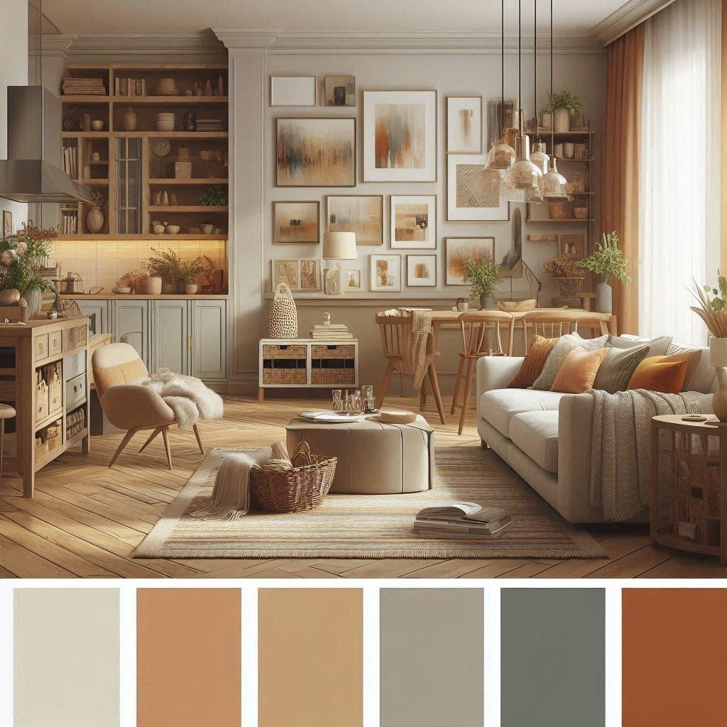 Incorporate natural colors like‌ greens,‌ browns, and creams⁣ for an‌ earthy living room