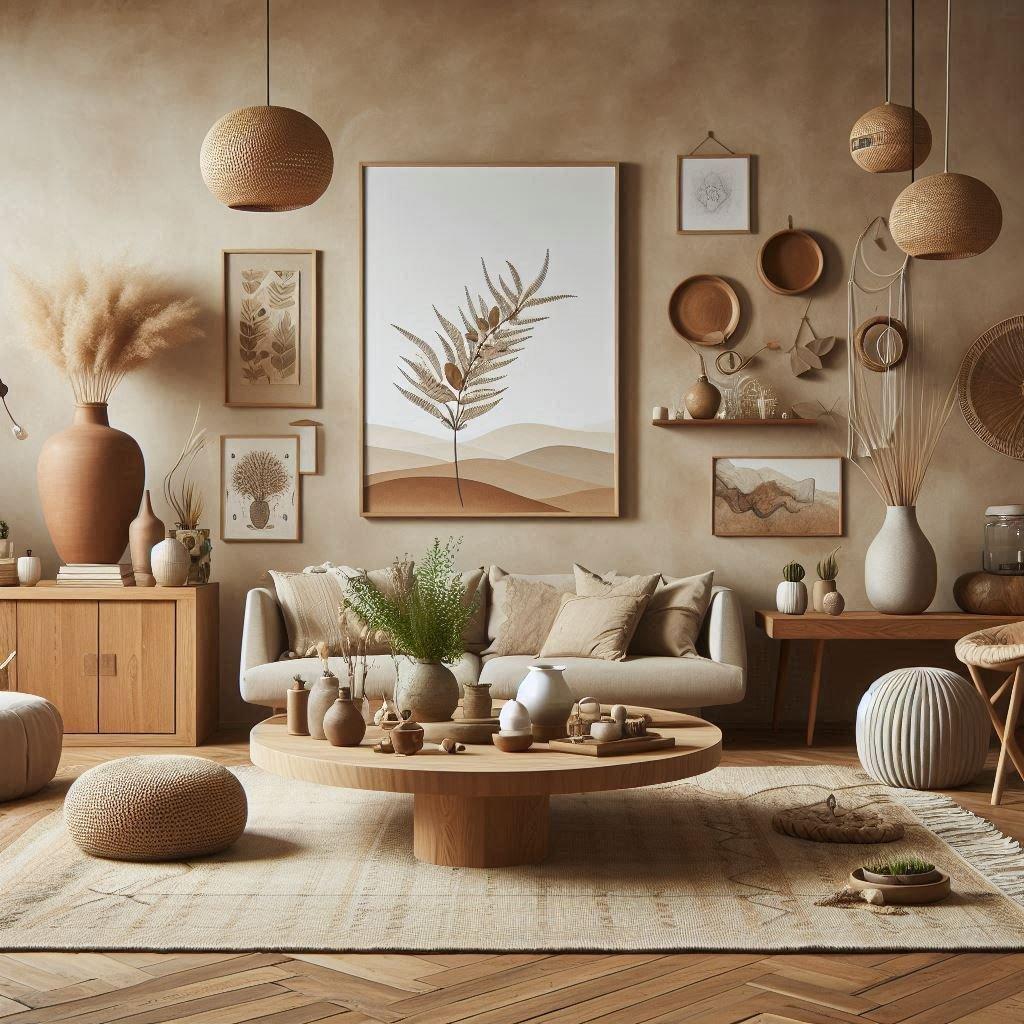 Use organic⁣ shapes in ‍decor items‌ to foster⁤ a flowy vibe in your earthy living room