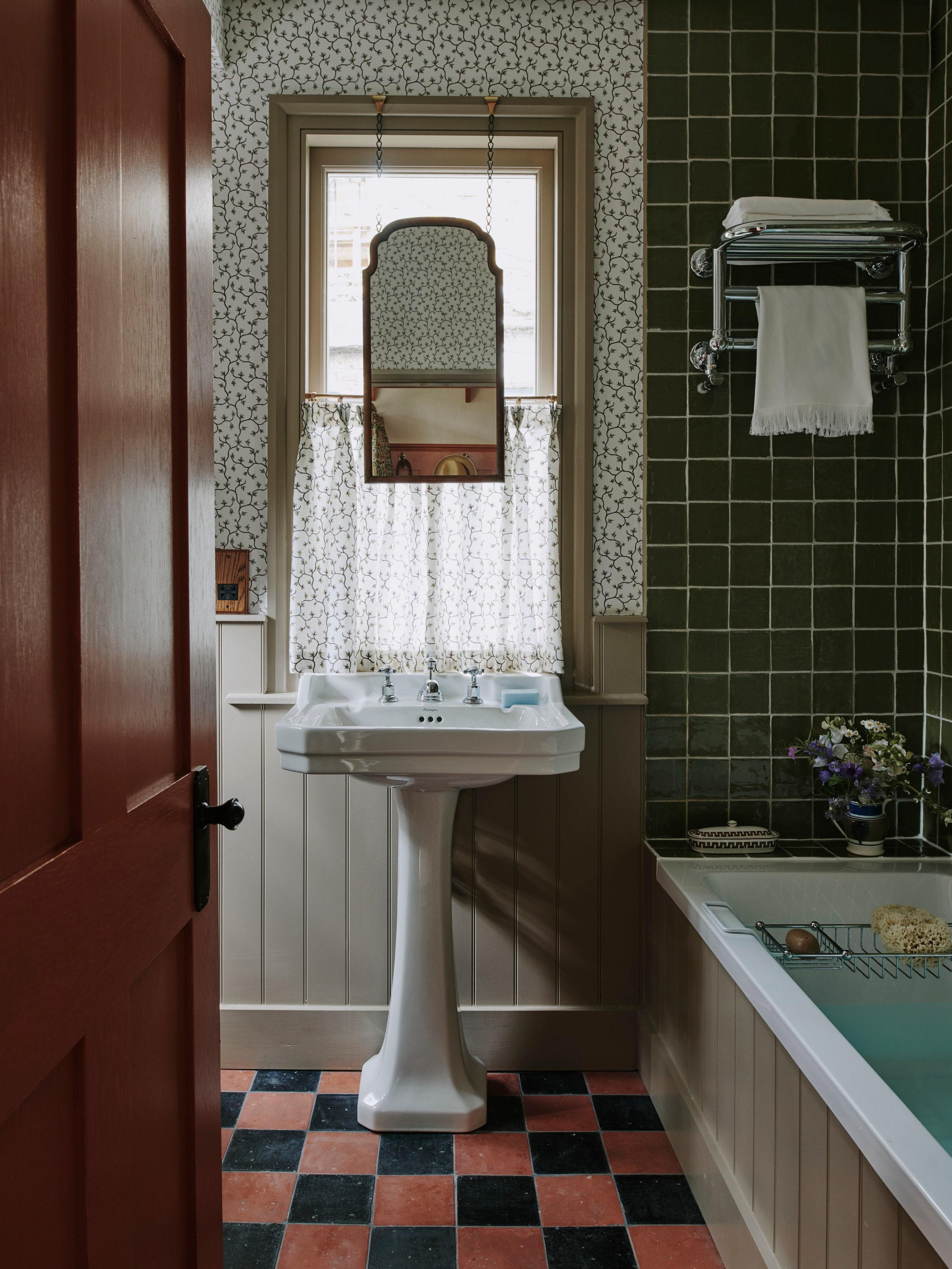 Use repurposed objects as ‍decor in your eclectic bathroom