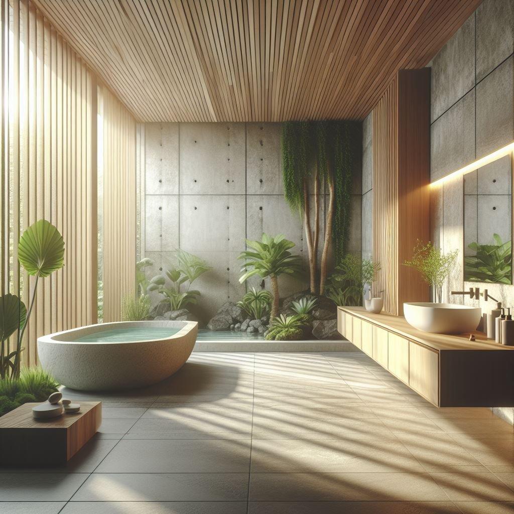 Earthy⁢ tones: Warm shades promote tranquility‌ in the bathroom