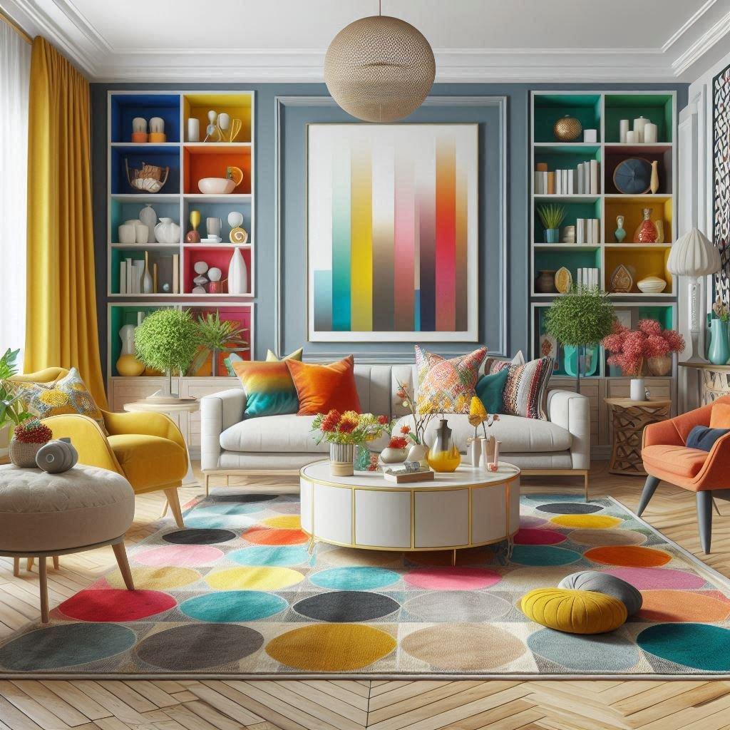 Embrace bold colors to make ​your Living Room pop with personality