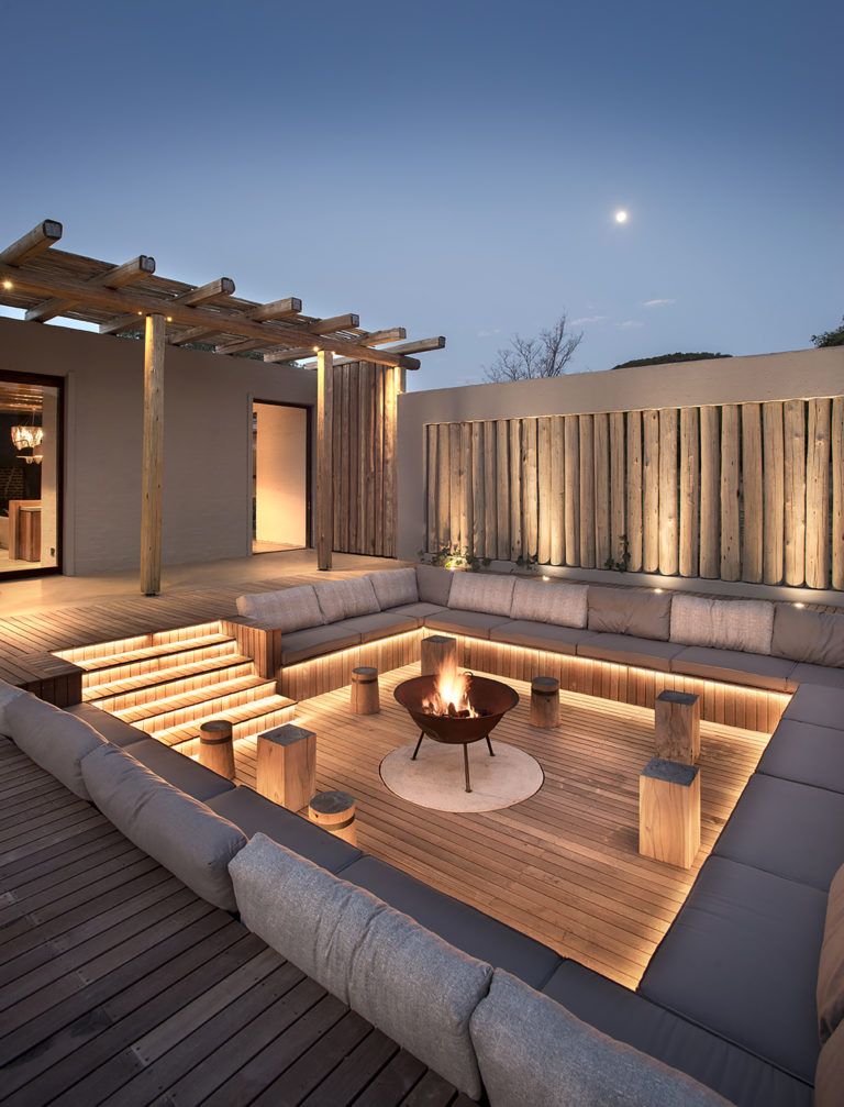 Simple patio design creates luxury