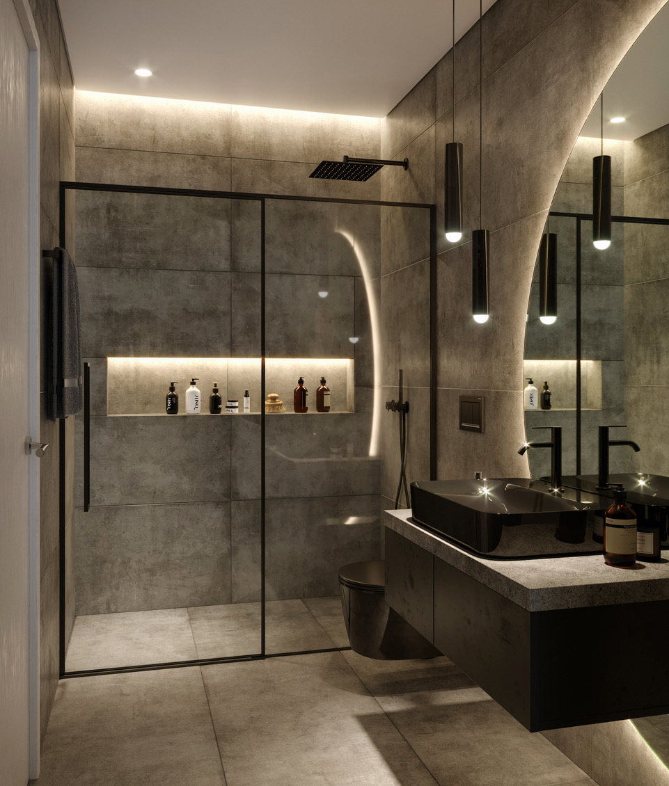 Change the entire decor with amazing
  bathrooms designs
