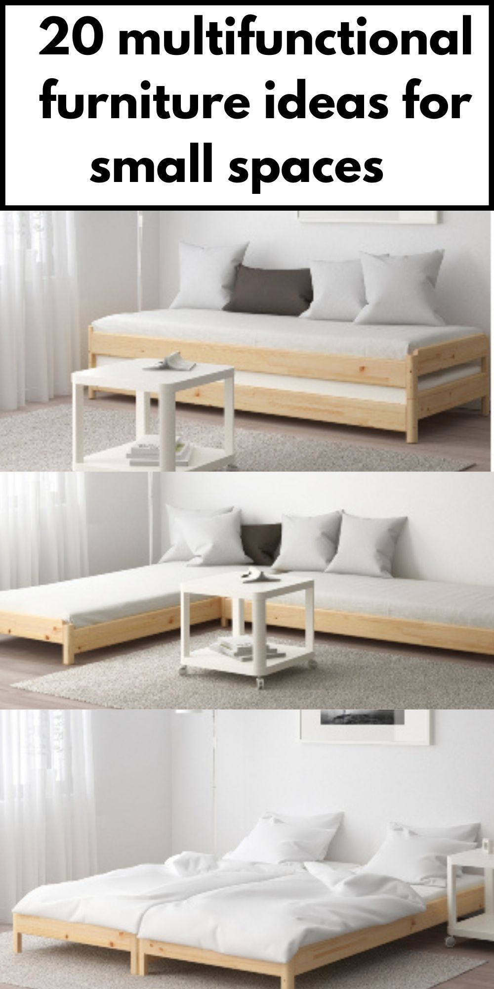 Install bed with sofa to enhance the
living room