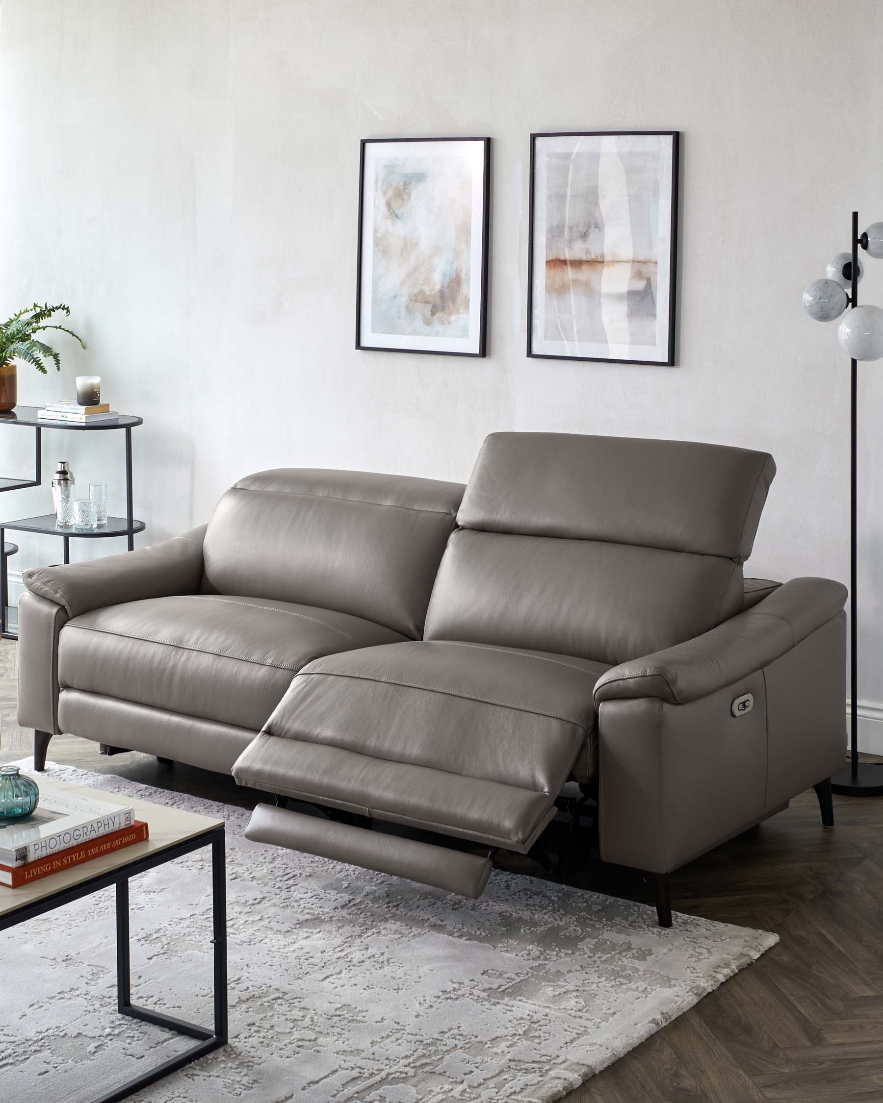 Creating your dream house with grey
  leather sofa