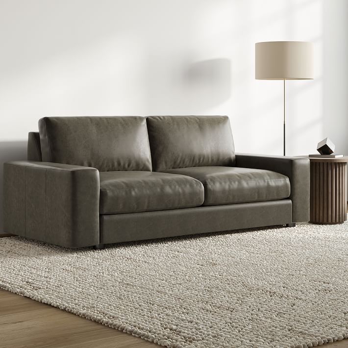 Enhance your living room with a leather
sleeper sofa