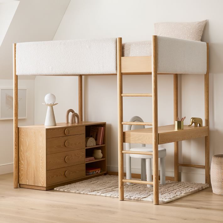 Buy loft beds with desk for your kid’s
  room to save space in a small room