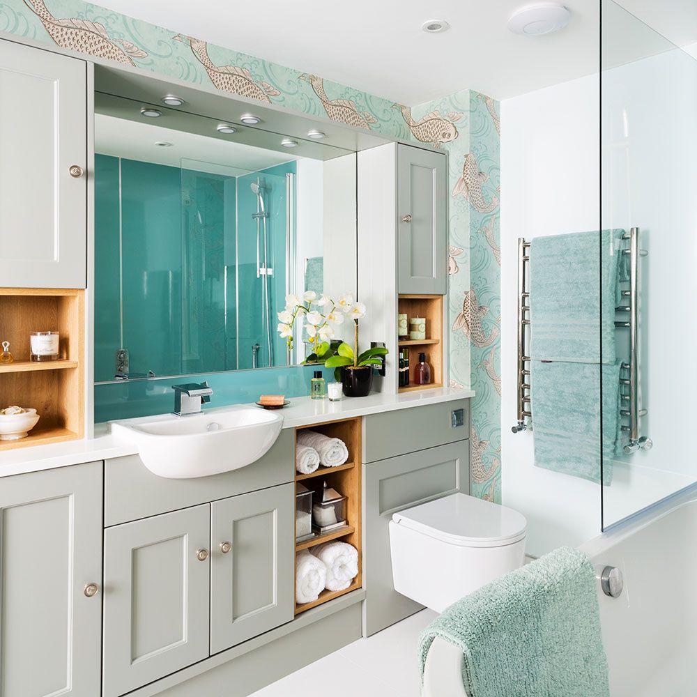 Try to fit the fitted bathroom furniture
  to get modernized look