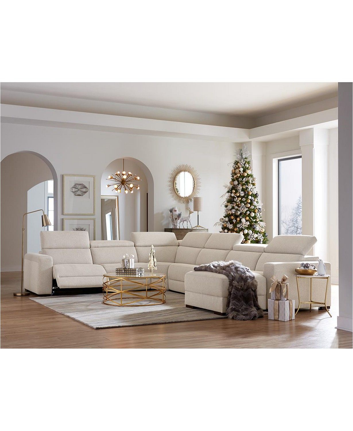 Seating furniture – sectional reclining
sofa
