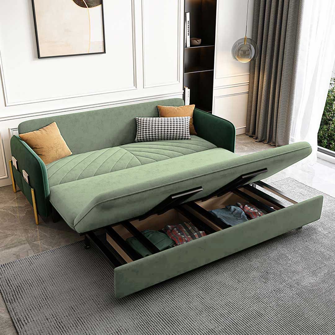 Install sofa convertible bed to serve
  dual functions