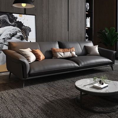 Creating your dream house with grey
leather sofa