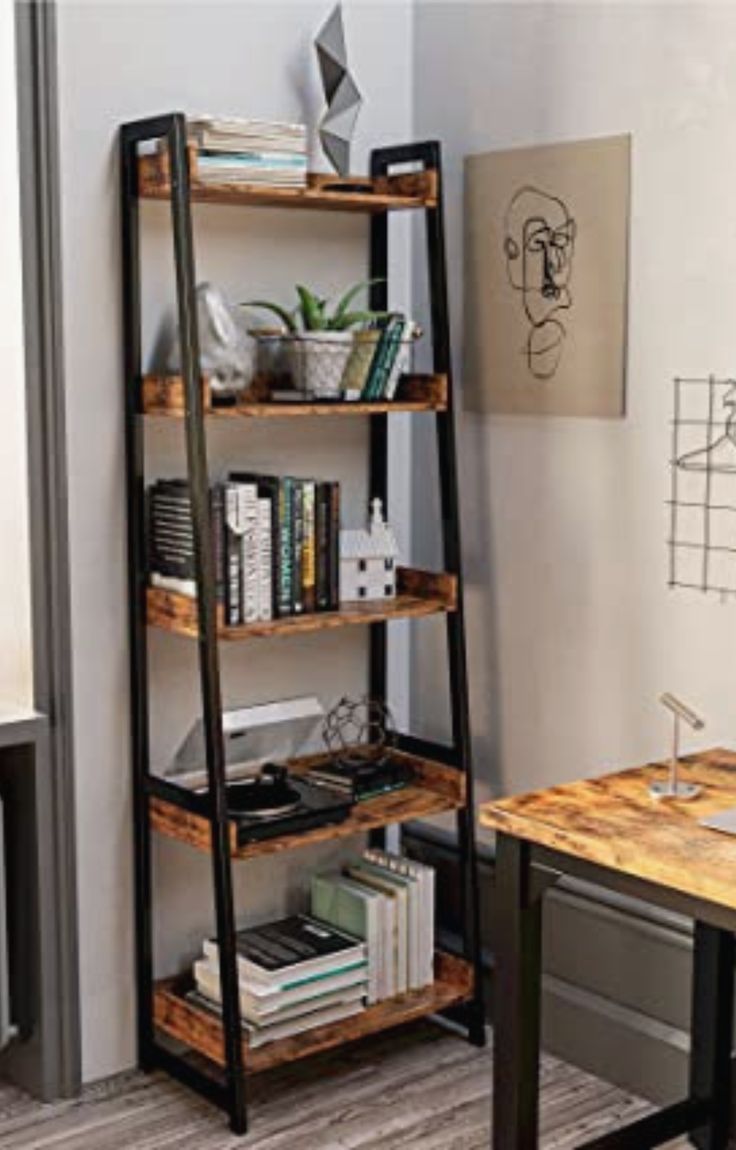 Some unique ladder shelves ideas