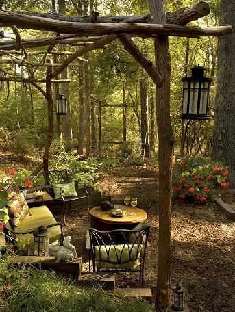 Create a cozy and comfortable area in the
outdoor living of the house