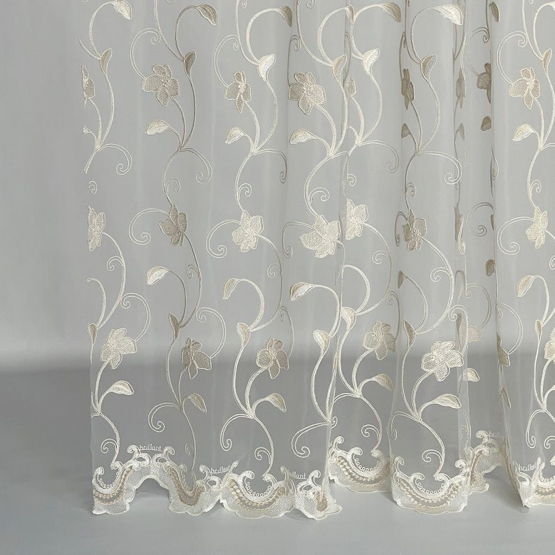 Dress your windows with lace lined or
  translucent voile curtains