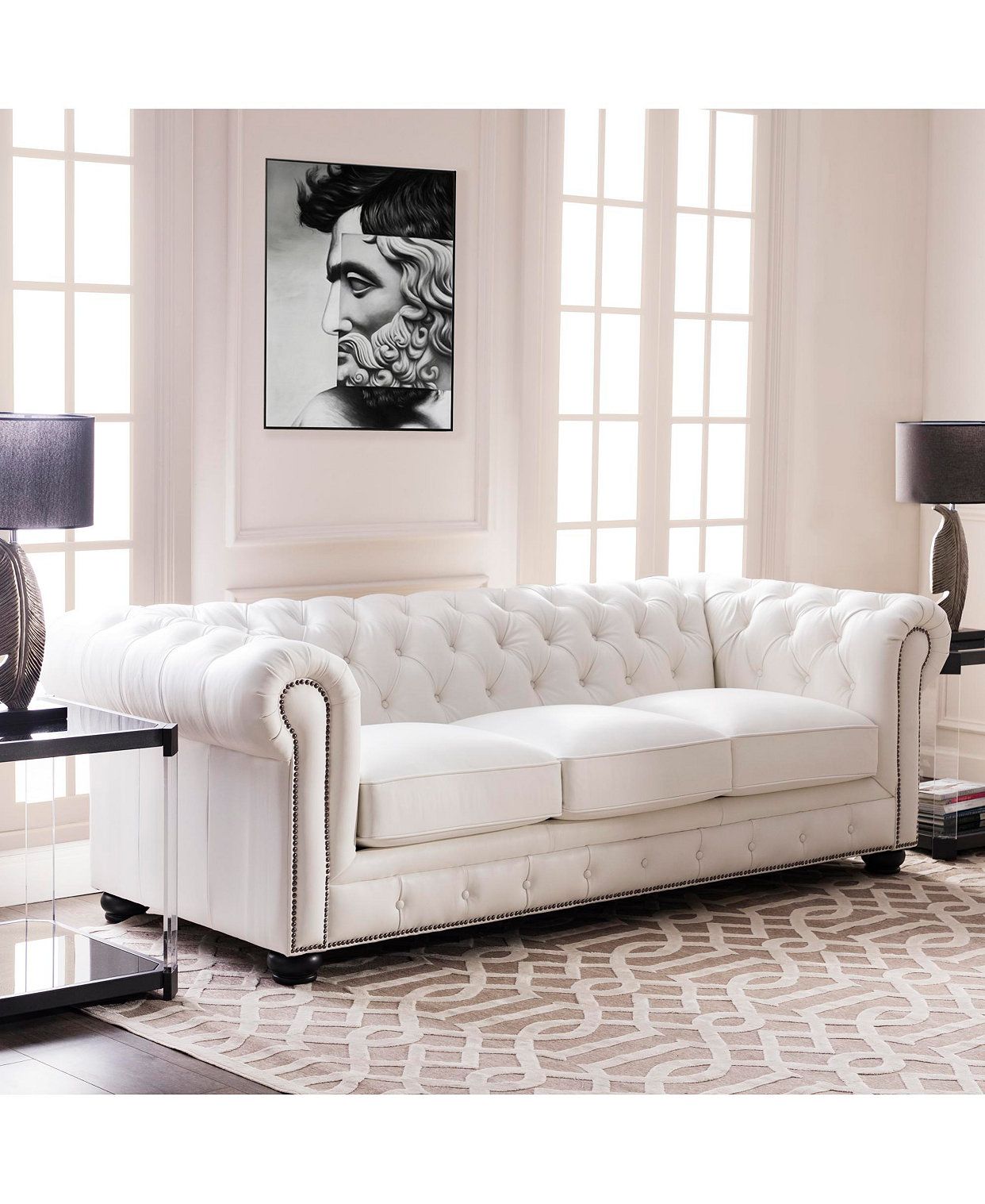 How to keep your white leather sofa clean
