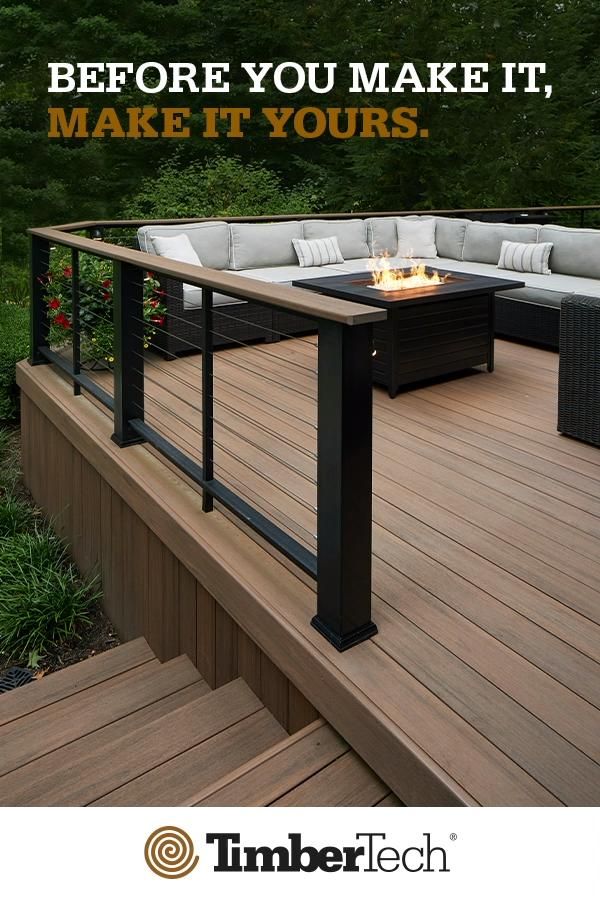 Leave out the old traditional thought and
give shape to deck railing ideas