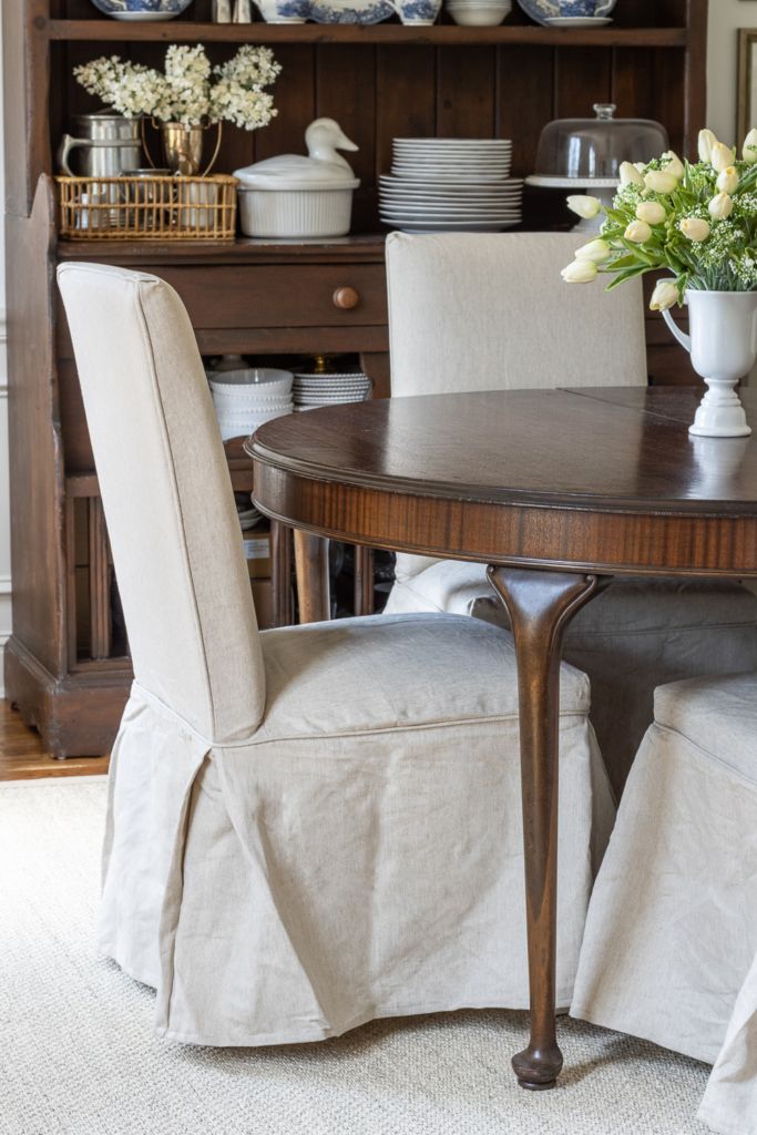 Dining room chair covers increase the
  beauty of the room