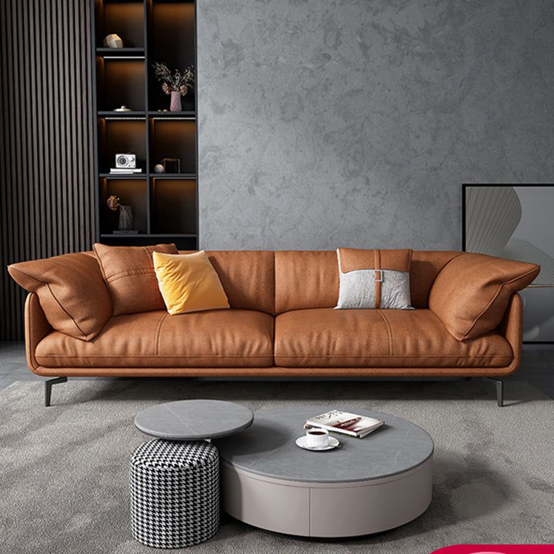 Faux leather sofa – a must have for a
large space