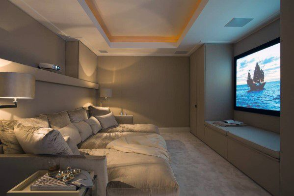 Enjoy leisure times with living room
theater