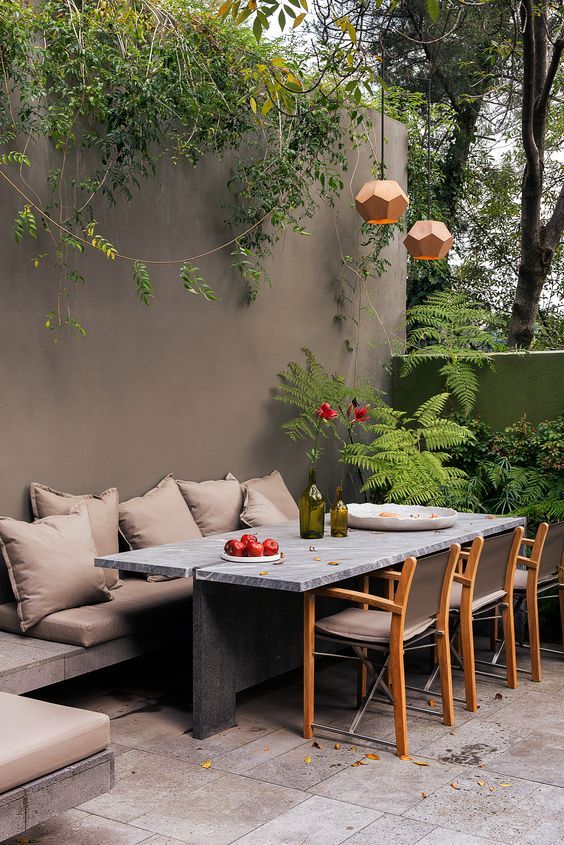 A catalogue of design ideas for patio
  dining set