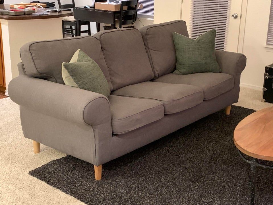 Making one’s self comfortable with an
EKTORP Sofa