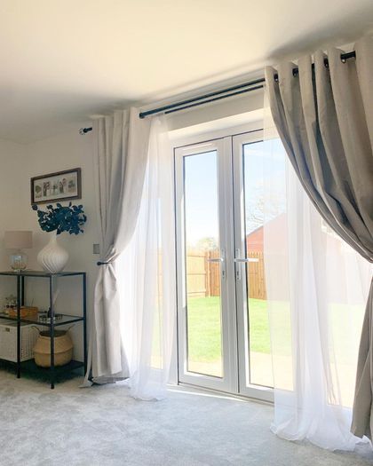 How to dress up your house with french
door curtains