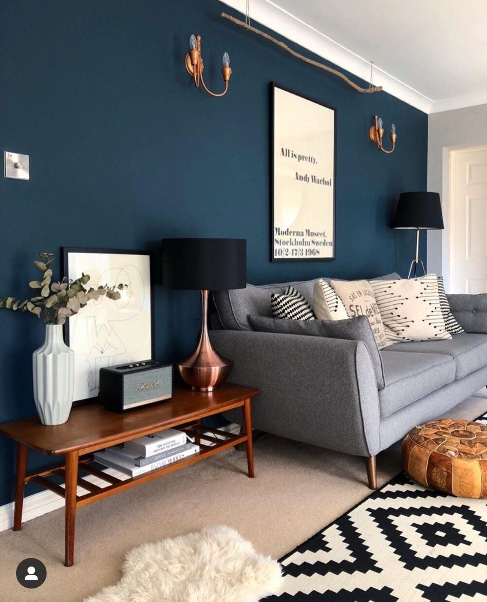 Get your own trending blue living room
  ideas
