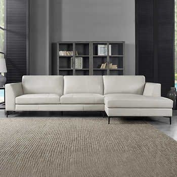 Seating furniture – leather sectional
sofa