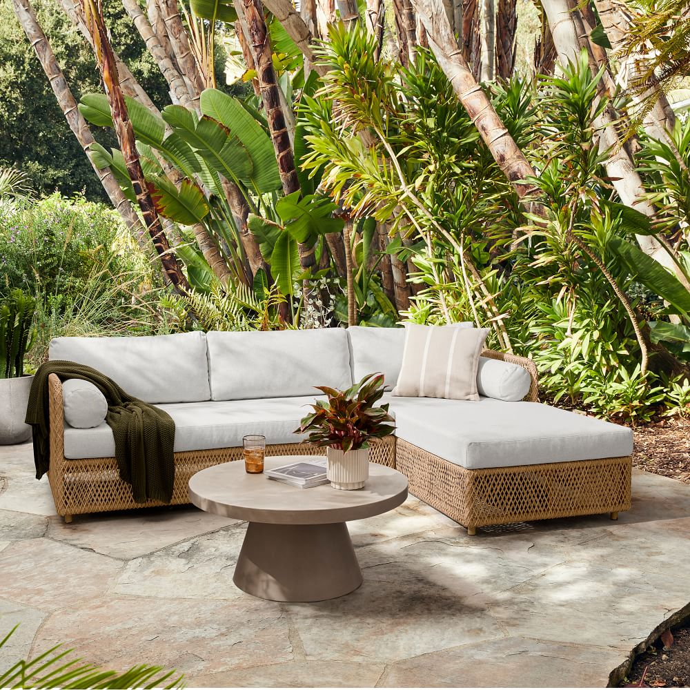 Create a warm place in the outside of the
  house with outdoor sectional